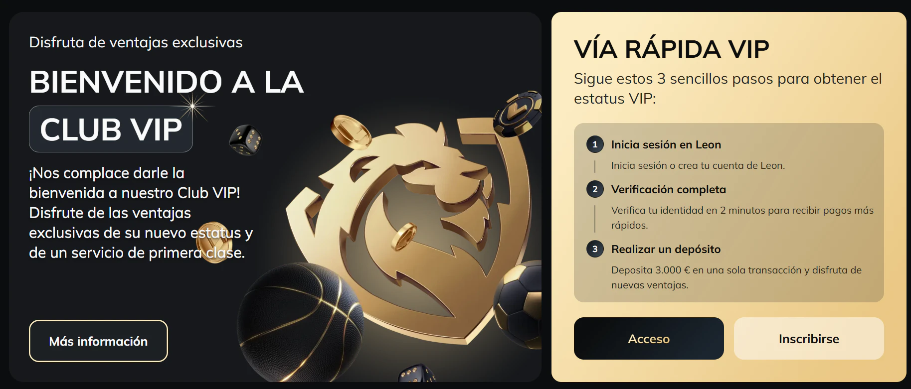 Leon Casino programa VIP y beneficios exclusivos
